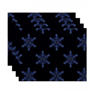 The Holiday Aisle Flurries Holiday Print Placemat HLDY5824